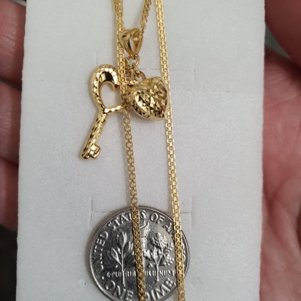 Gold necklace and pendant 18k - Picture 8 of 9